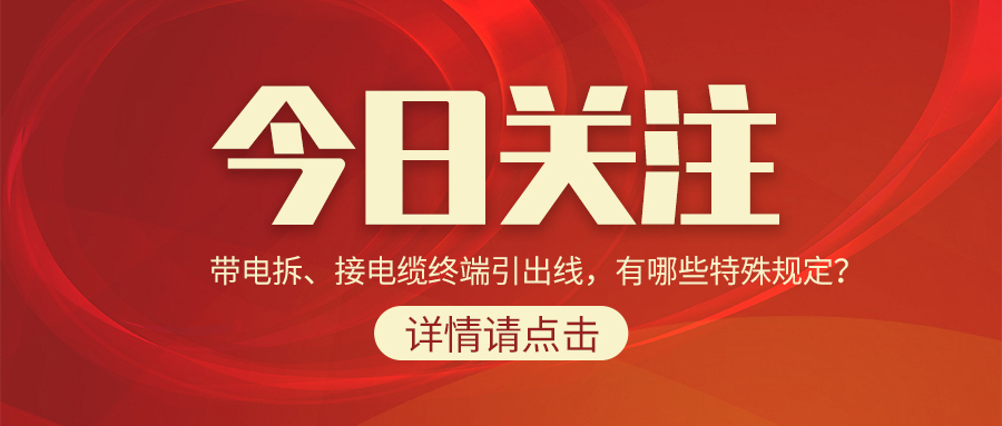 帶電拆、接電纜終端引出線，有哪些特殊規(guī)定？